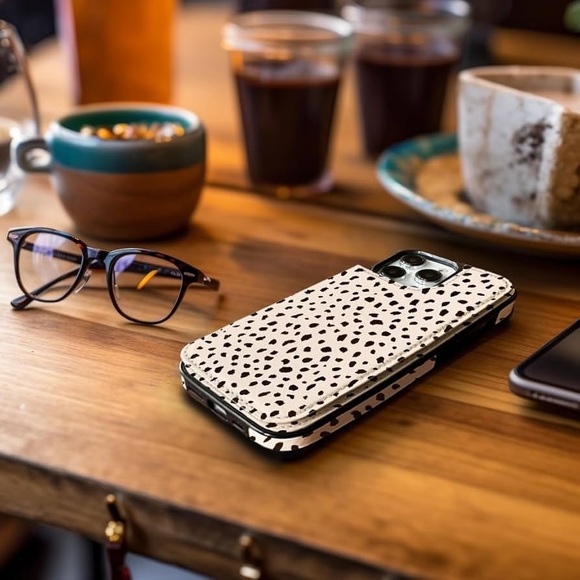 Other - 🆕 Almond Latte Leopard Print Wallet Phone Case IPhone 15Pro Max 6.7